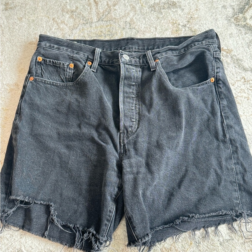 Levi's Charcoal Jean Shorts